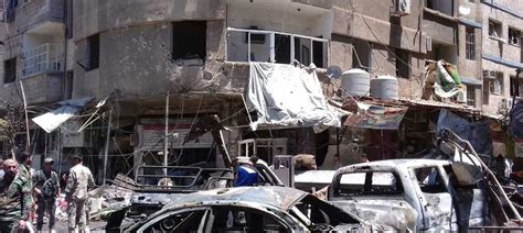 Twin Blasts Kill Eight People Near Damascus Syria