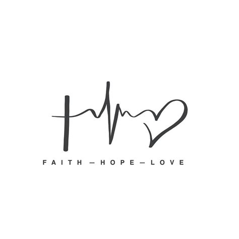 Faith Hope And Love Symbol Tattoo