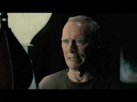 In the penultimate scene, after frankie ends maggie's life and disappears into the night, it's revealed that all of scrap's narration throughout the entire movie has been the text of a letter he's writing to katy. Million Dollar Baby clip - YouTube