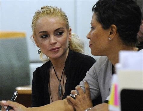 lindsay lohan court appearances bleached blonde look and more