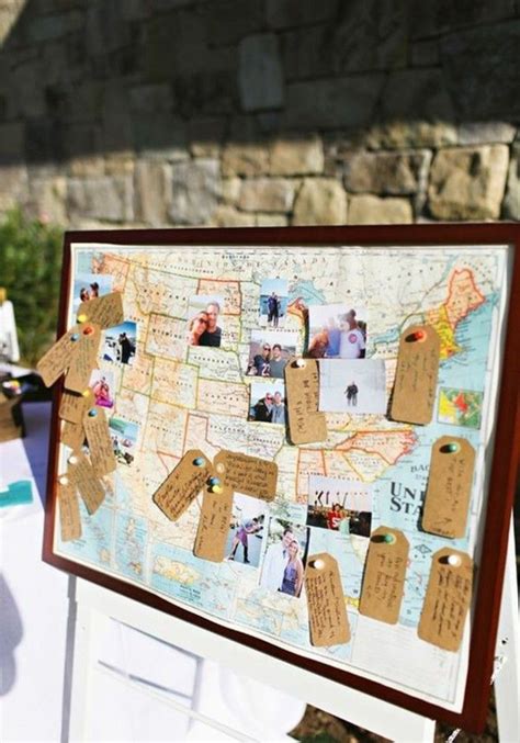 Bulletin Board as a wedding guest book | Wedding guest ...