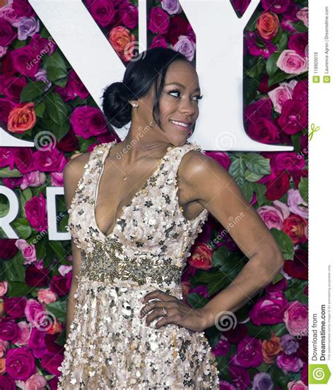Nikki M. James Arrives At The 2018 Tony Awards Editorial Stock Image - Image of hall, arrives 