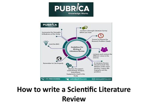 How To Write A Scientific Literature Review Pubrica By Pubrica