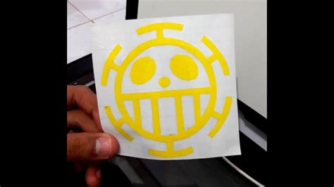 Cara Membuat Cutting Stiker Anime Onepiece Law Manual Youtube