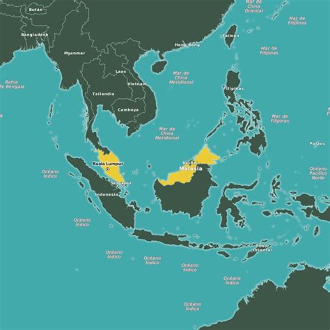 Viajar A Malasia Mapa