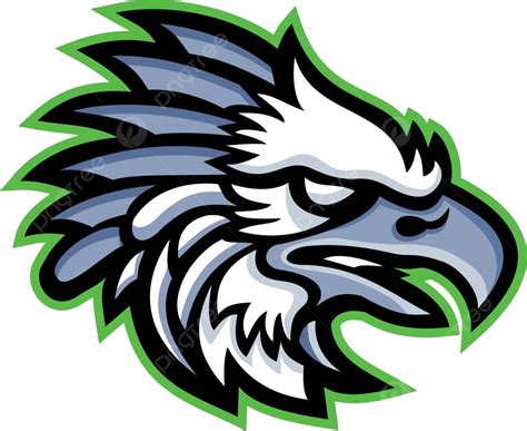 American Harpy Eagle Mascot Mascot Cartoon Character Vector, Mascot
