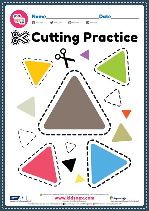 Scissor Practice For Preschool Free Printable Pdf For Kids