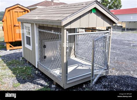 Custom Made Dog House Stock Photo Alamy