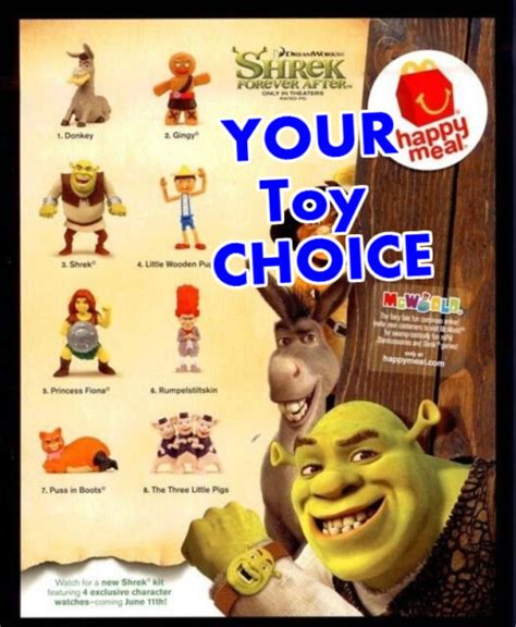 Mcdonalds 2010 Shrek Forever After Green Ogre Dreamworks Movie Your