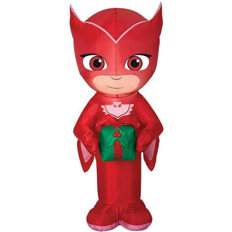 Pj Mask Owlette With Present Airblown Christmas Decoration Walmart