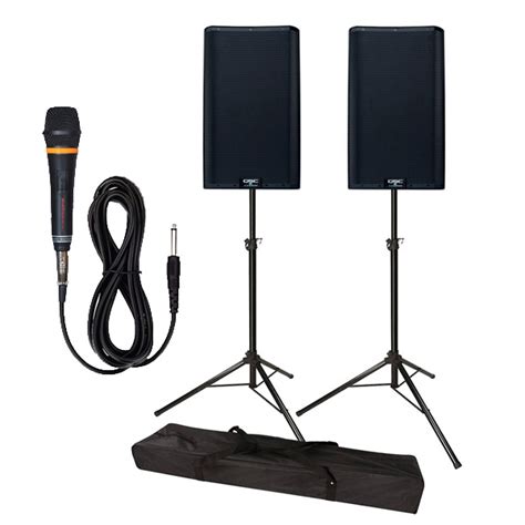 800w 15 Active Pa System With Mic And Stands Ubicaciondepersonascdmx