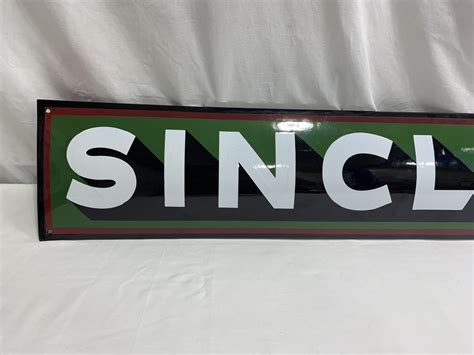 Sinclair Single Sided Porcelain Curved Sign 40x8x2 At Harrisburg Road