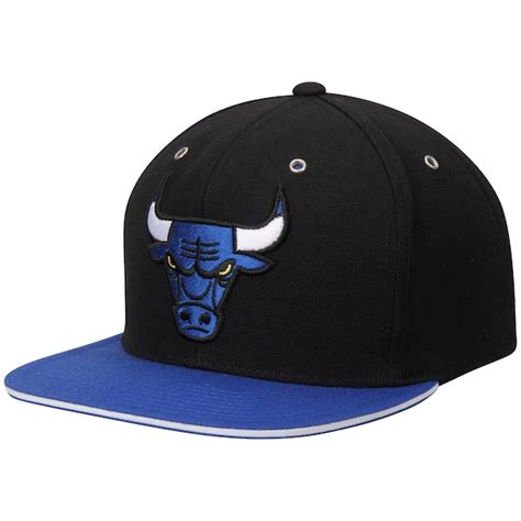 Mens Chicago Bulls Mitchell And Ness Blueblack 2 Tone Snapback