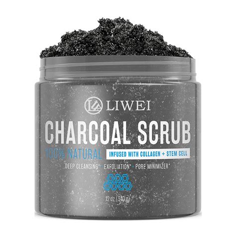 Deep Cleanser Exfoliating Activated Charcoal Body Scrub China