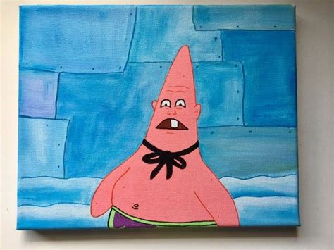 Patrick Star As Pinhead Larry Spongebob Painting In 2020 Spongebob