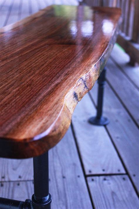 In particular, it is expected for every couple to have a visitor's log at their wedding. Rustic Live Edge Wood Wedding Guest Book Bench | Live edge ...