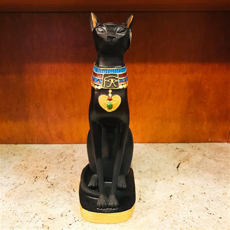 Black Egyptian Ancient Style Cat Goddess Bastet Statue 2 Sizes Availa