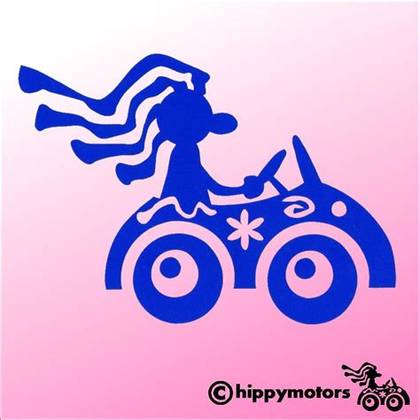 Hippy Driver Decal Made Using Durable Colourfast Vinyl