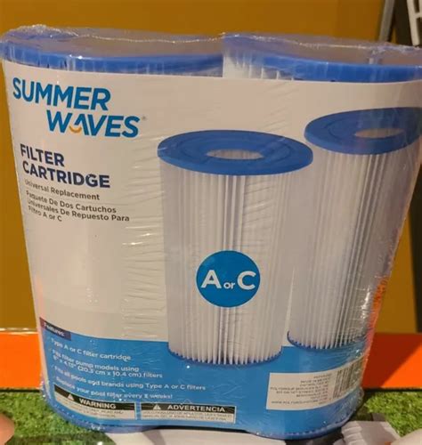 Summer Waves Type Ac Swimming Pool Pump Filter Cartridge Pack Of 2 Fast Ship 1600 Picclick