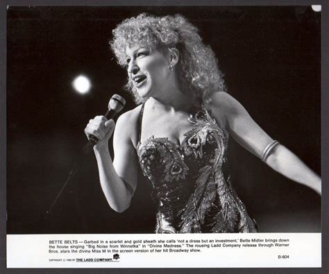 BETTE MIDLER Sexy Singer Songwriter Actress DIVINE MADNESS Vintage Orig Photo EBay