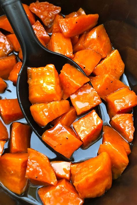 Slow Cooker Candied Sweet Potatoes Slow Cooker Foodie