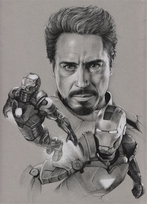 The Avengers Iron Man By ~raven Scribbles On Deviantart Drawing