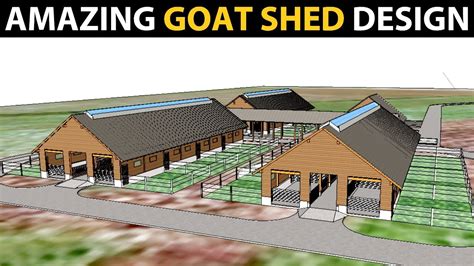 Goat Shed Design Goat Farm Plans And Designs Goat Housing Ideas Youtube