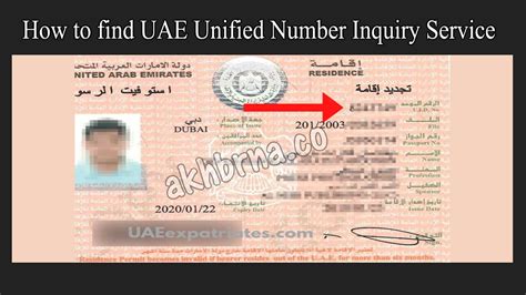 How To Find Uae Visa Number And Unified Number Inquiry Service By Online