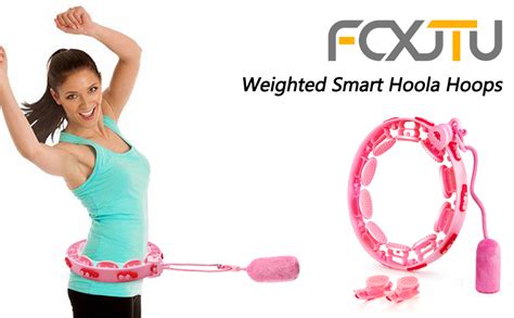 Fcxjtu Smart Weighted Hoola Hoops Adjustable Abdomen