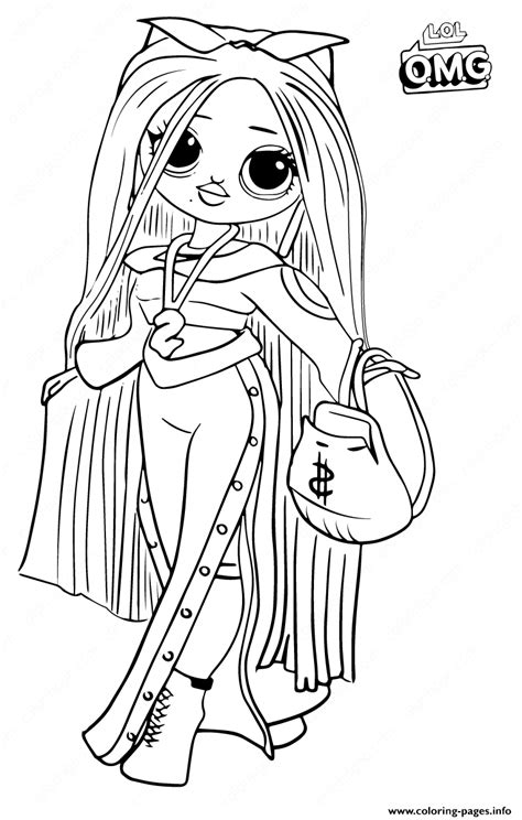 lol suprise omg swag fashion doll coloring pages printable