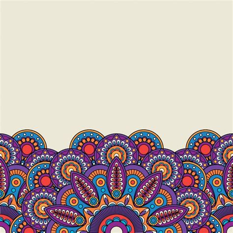 Premium Vector Ornate Indian Hand Drawn Border