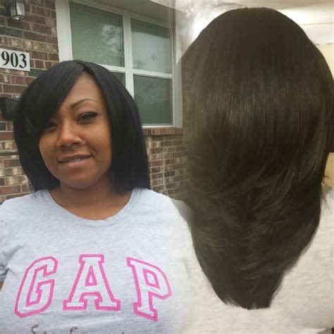 Full Sew In No Leave Out Precious Creations Hair Saon Pinterest