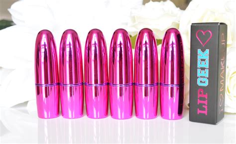 makeup revolution i heart makeup lip geek lipstick collection 1 the pinks miss sunshine and