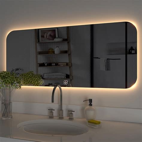 Modern Designed Led Rectangular Bathroom Mirror