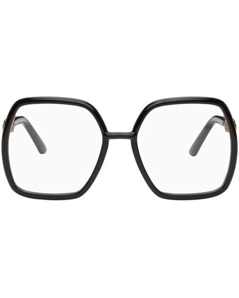 Gucci Horsebit Square Glasses In Black Lyst