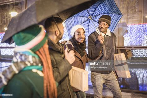 Diverse People Christmas Shopping High Res Stock Photo Getty Images