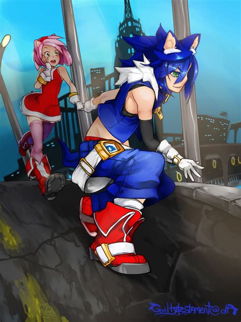 Sonic And Amy Sonic And Amy Fan Art 30702623 Fanpop