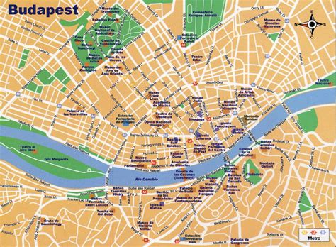 Mapa Turistico Budapest