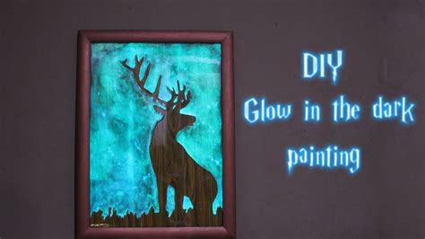 How To Make Glow In The Dark Painting Youtube
