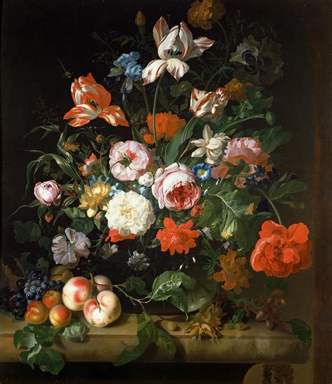 Still Life With Flowers Painting By Rachel Ruysch