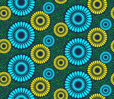 African Wax Print Fabric Seamless Ethnic Handmade Ornament For Your