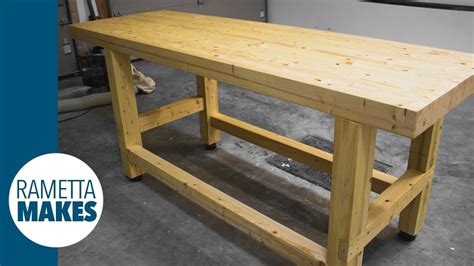 How To Build A 2x4 Workbench With Levelling Feet Diy Youtube