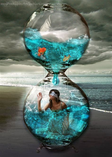 Hourglass Turquoise Surreal Art Hourglasses Hourglass
