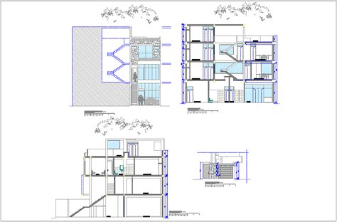 For example, to show an exterior elevation of a building model. Different axis elevation and section view for housing ...