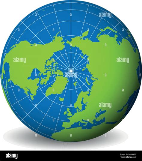 Mapa Del Polo Norte Imágenes Recortadas De Stock Alamy