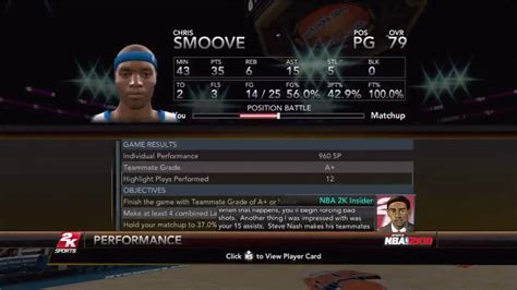 Nba 2k10 My Player 1000th Career Assist Youtube
