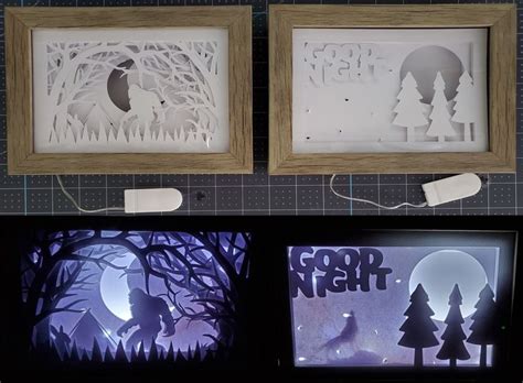 Light up 5x7 inch shadow boxes. in 2020 | Cricut projects easy, Custom