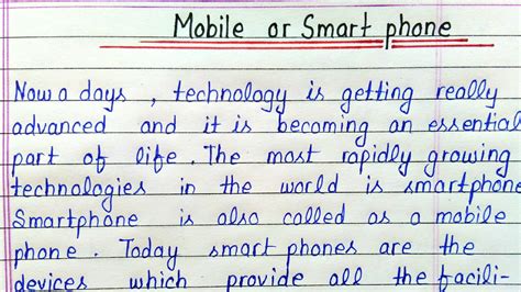 This is it for this benefits of smartphones in business and education article. Write an essay on mobile phone in english || Essay writing ...