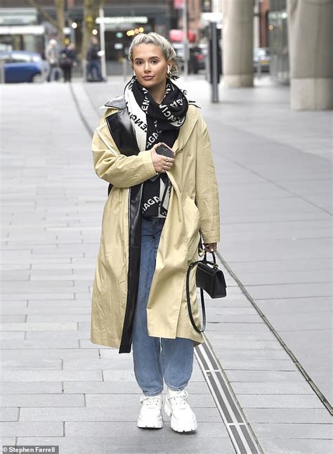 Molly Mae Hague Looks Chic As She Wraps Up In A Stylish Coat And Designer Scarf For Solo Outing