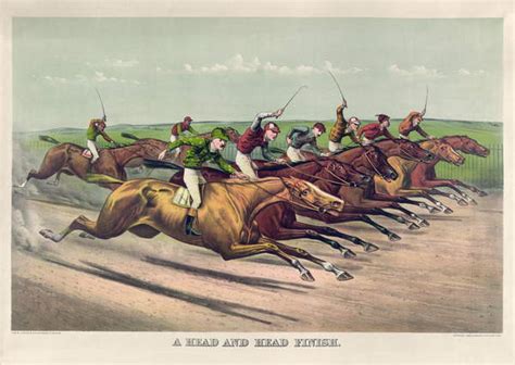 A Head And Head Finish By Currier And Ives By Currier And Ives